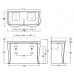 Lante Simas раковина консольная двойная классика 116x54 см В НАЛИЧИИ