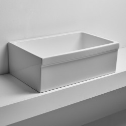 Hatria раковина накладная или встраиваемая прямоугольная, керамическая, белая, 120х45 см | 90х45 см