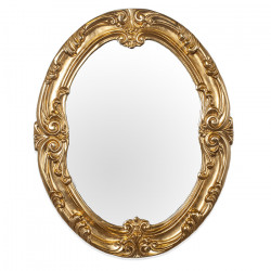 Tiffany World Зеркало в багетной раме, классика 106x86h см, золото