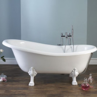 Roxburgh Victoria+Albert ванна напольная из мраморного литья ретро на лапах (ножки металлические хром) 170х80 В НАЛИЧИИ