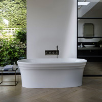 Warndon Victoria Albert премиум ванна из искусственного камня напольная, овальная, ретро, 170х80см