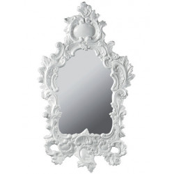 Luigi XVI Ypsilon зеркало в багетной раме из белой керамики, барокко