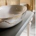 DECO Aet консоль для ванной из керамики, нео классика, 100х50 или 150х50см, белая, черная, декор золото или платина