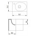 IDEA BOX AeT навесная раковина кубической формы 365 х 240 х H280 мм белая, черная, или с декором под мрамор