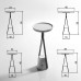 Halo Antonio Lupi аксессуары напольные для ванной (стойка, столик) современном стиле, мрамор