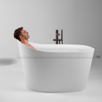 Mastello Antonio Lupi компактная овальная ванна из минерального литья 135х75 87h