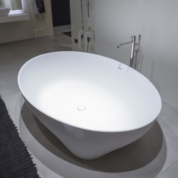 SOLIDEA Antonio Lupi ванна овальная отдельно стоящая 190х130см из Cristalplant СНЯТО!