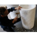 PIXEL Antonio Lupi круглая напольная раковина из мрамора