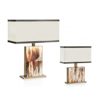 Florian Arcahorn лампа настольная, латунная фурнитура + вставка из натурального рога