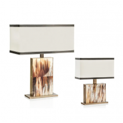 Florian Arcahorn лампа настольная, латунная фурнитура + вставка из натурального рога