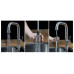 RAW лофт смеситель для кухни с вытяжным душем черный матовый или матовый никель, на 1 отв, В НАЛИЧИИ