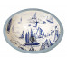 Blue Sailing раковина с синим голландским рисунком кораблики Atlantis Porcelain Art