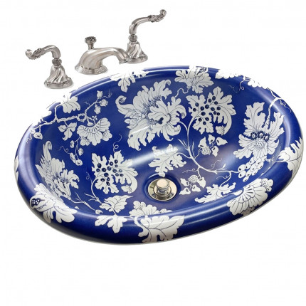 Fiore раковина для ванной с рисунком флора Atlantis Porcelain Art