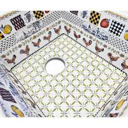 Life in the Country кухонная мойка из керамики с рисунком прованс В НАЛИЧИИ