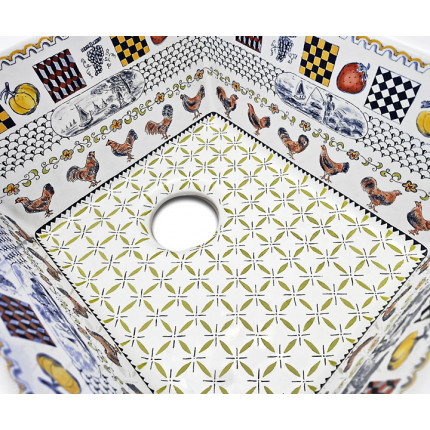 Life in the Country кухонная мойка из керамики с рисунком прованс В НАЛИЧИИ