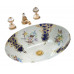Dresden Flowers раковина из фарфора для ванной с цветочным декором Atlantis Porcelain Art