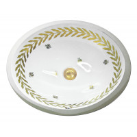 Wreath & Bees раковина с орнаментом венок лавр и пчелы Atlantis Porcelain Art