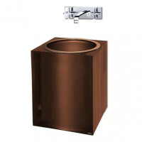 Pure Bagno Sasso консоль из дерева для раковины из металла