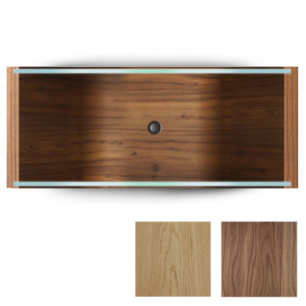 WAVE Diamond Bagno Sasso ванна из стекла и дерева