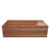 Laguna Lounger Bagno Sasso ванна из дерева прямоугольная с анатомической формой чаши