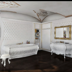 Linea Rinascimento Bianchini Capponi мебель для ванной из массива дерева, классика