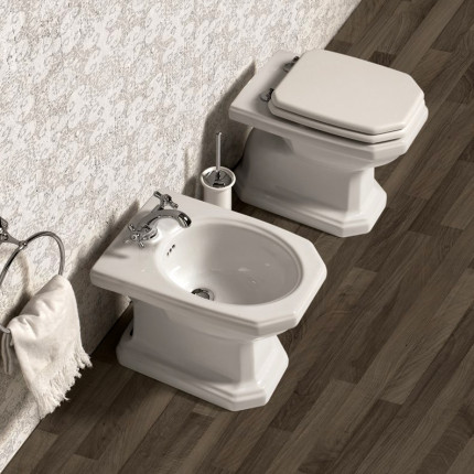 Provence 700 Bleu Provence унитаз (и биде) напольный приставной в стиле ардеко белый, черный или цветной