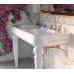 Romantica Bleu Provence раковина-столешница двойная 120см консольная в ретро стиле белая, черная или цветная