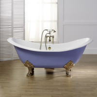 THYM Bleu Provence ванна чугунная ретро на лапах 1800х770 мм