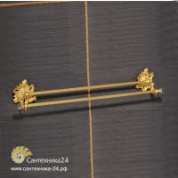 Полотенцедержатель в стиле барокко из латуни в отделке хром или золото Ciulli