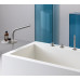 SX Cristina смеситель для ванны напольный с полочкой для аксессуаров, нержавеющая сталь