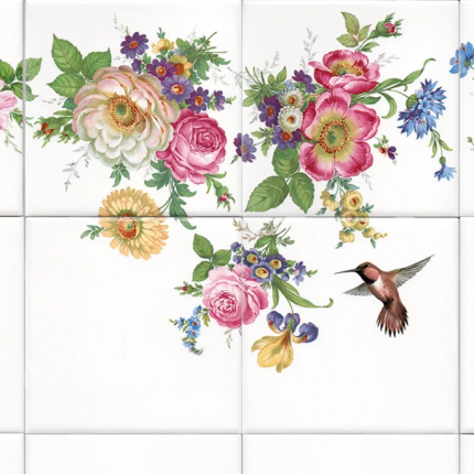 Decorated Bathroom керамическая плитка ручной росписи с цветочным рисунком НА ЗАКАЗ