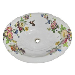 Decorated Bathroom раковина с цветочным рисунком