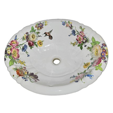 Decorated Bathroom раковина с цветочным рисунком Decorated Bathroom раковина с цветочным рисунком