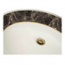 Decorated Bathroom раковина с декорором (рисинком) с широким бордюром декор под мрамор с тонкой золотой полоской