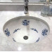 Decorated Bathroom раковина овальная встраиваемая для ванной с рисунком синяя роза в наличии