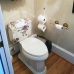 Decorated Bathroom унитаз с цветочным рисунком, ручная роспись, деколь