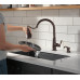 Abbott Delta кухонный смеситель ретро с выдвижным душем бронза на 1 или 3 отверстия, премиум уровня, с дозатором мыла В НАЛИЧИИ