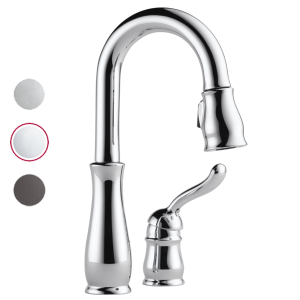 Leland кухонный смеситель в классическом стиле с выдвижным душем на 2 отверстия хром в наличии