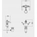 Jubilee Black Lever Devon Devon смесители для ванной в стиле ардеко, хром КОМПЛЕКТ В НАЛИЧИИ