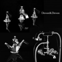 Jubilee Black Lever Devon Devon смесители для ванной в стиле ардеко КОМПЛЕКТ В НАЛИЧИИ