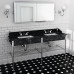 MADISON Devon Devon консоль классическая 105х57см из мрамора на ножках, хром, золото, никель