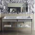 MADISON Devon Devon консоль классическая 105х57см из мрамора на ножках, хром, золото, никель