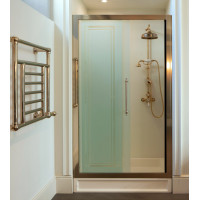 MAJESTIC Devon Devon дверь раздвижная для душевой ниши 110, 120 или 130 см ширина, хром, светлое золото. Высота 185