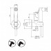 Гигиенический душ / гидроёршик (2 режима) со встроенным смесителем (комплект) Carlo Frattini, хром, никель мат, золото, белый, черный