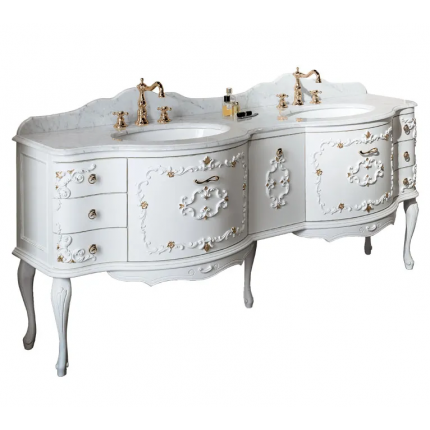 Murano GAIA ванная мебель на 2 раковины в стиле барокко 185×58 см