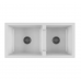 Frame Galassia двойная мойка для кухни фермерская полувстраиваемая с архитектурным бортиком, белая, черная, бисквит 914 х 460 х h254 мм