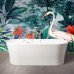 Prado Gentry Home ванна кварцевого камня 1800x840, свободностоящая, классика, белая матовая