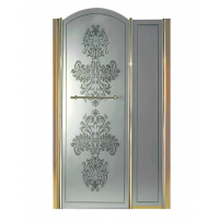 Gentry Home Arcadia 100 или 120см двери для душевой ниши классика с неподвижным сегментом