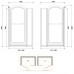 Gentry Home Arcadia 100 или 120см двери для душевой ниши классика с неподвижным сегментом
