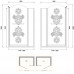 Gentry Home Arcadia 100 или 120см двери для душевой ниши классика с неподвижным сегментом